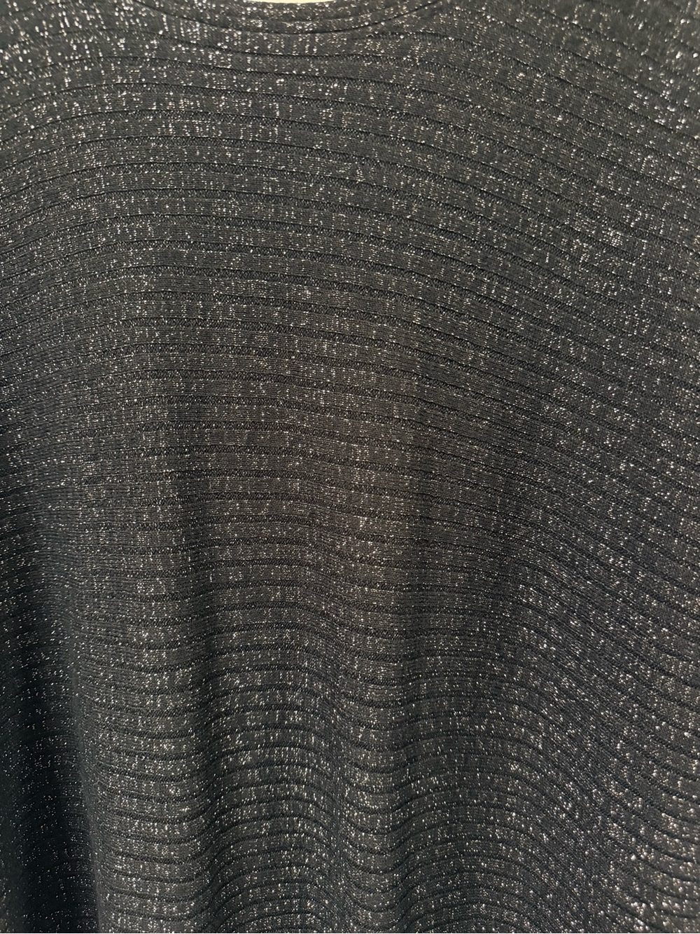 Hannah Black Metallic Scoop Neck Lightweight Sweater - Picture 2 of 7
